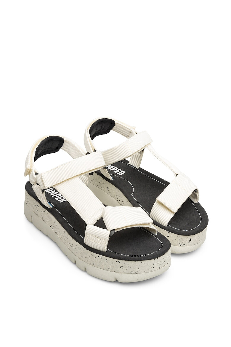 Camper Sandale flatform de material textil Oruga - Pled.ro