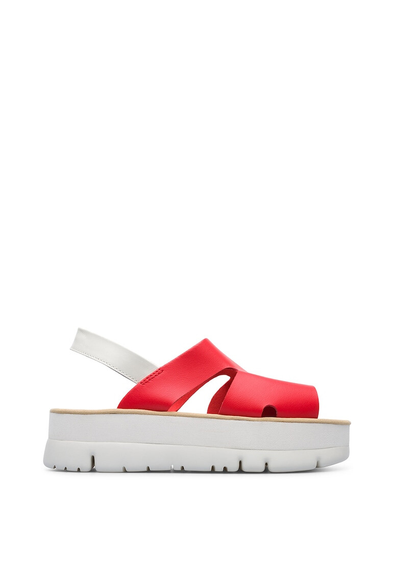 Camper Sandale flatform de piele Oruga - Pled.ro