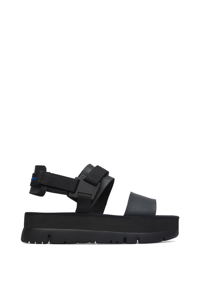 Camper Sandale flatform de piele si material textil - Pled.ro