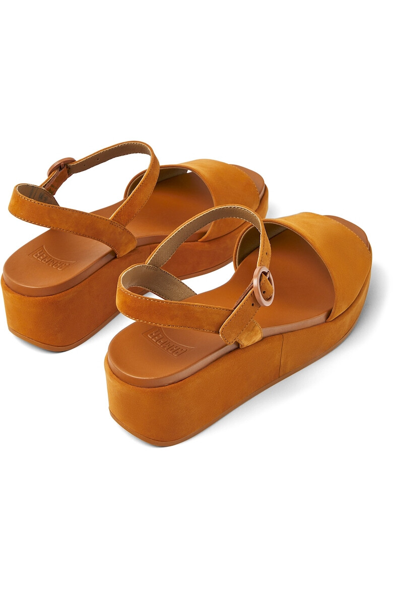 Camper Sandale wedge de piele nabuc Misia - Pled.ro