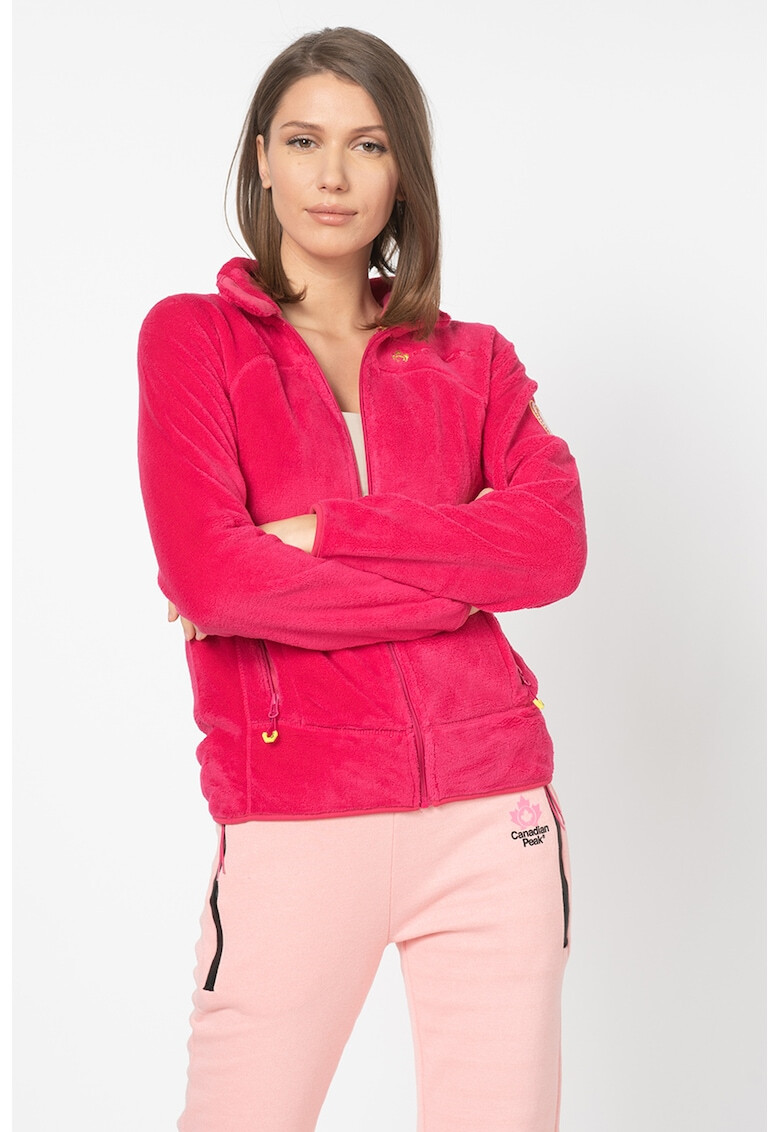 Canadian Peak Bluza sport din material teddy cu fermoar Udilas - Pled.ro