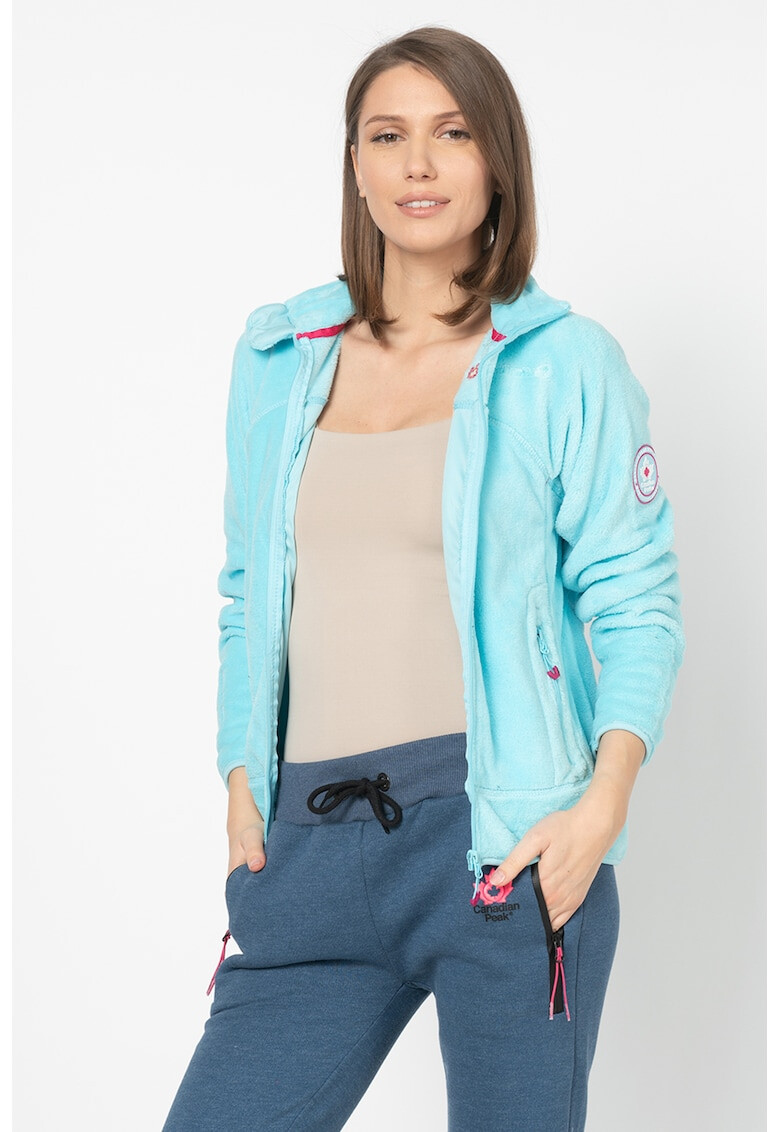 Canadian Peak Bluza sport din material teddy cu fermoar Udilas - Pled.ro