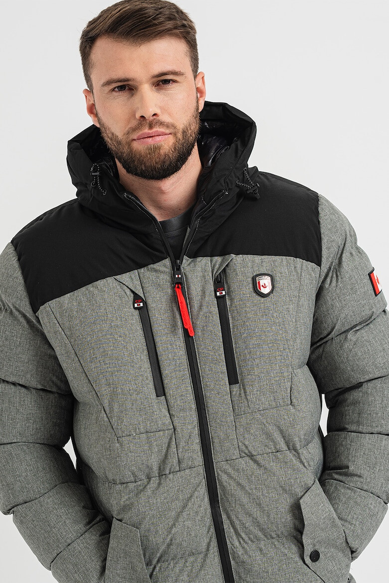 Canadian Peak Jacheta parka cu model colorblock Cashblendeak - Pled.ro