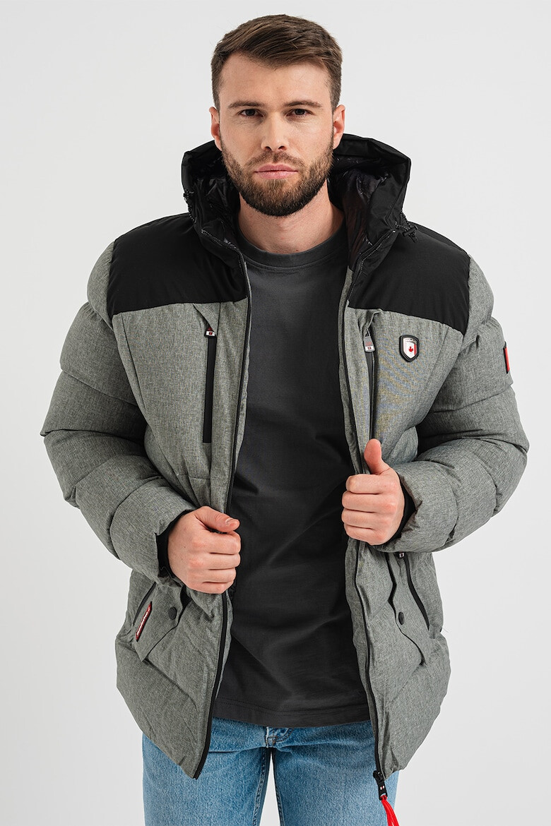 Canadian Peak Jacheta parka cu model colorblock Cashblendeak - Pled.ro