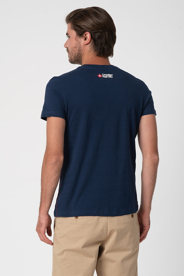 Canadian Peak Tricou cu decolteu in V si imprimeu logo Jotta - Pled.ro