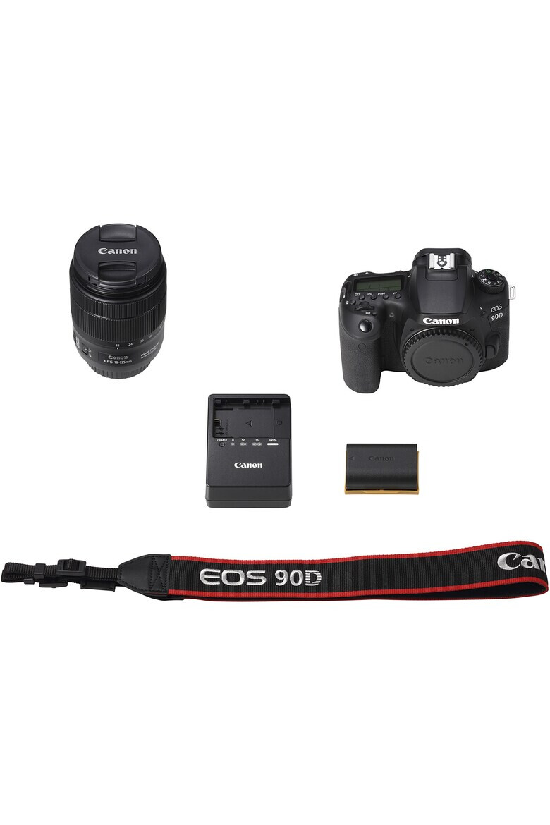 Canon Aparat foto DSLR EOS 90D 32.5 MP 4K Negru - Pled.ro