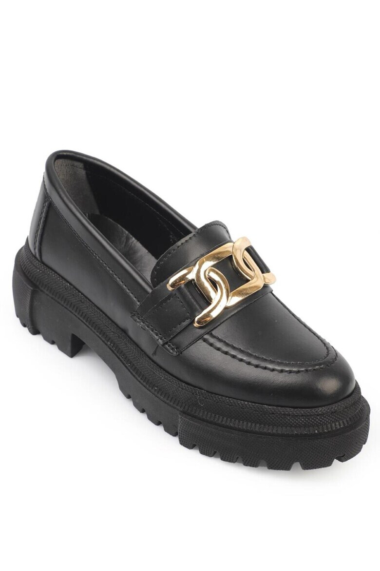 Capone Outfitters Pantofi Loafers 810077871 Piele ecologica Negru mat - Pled.ro