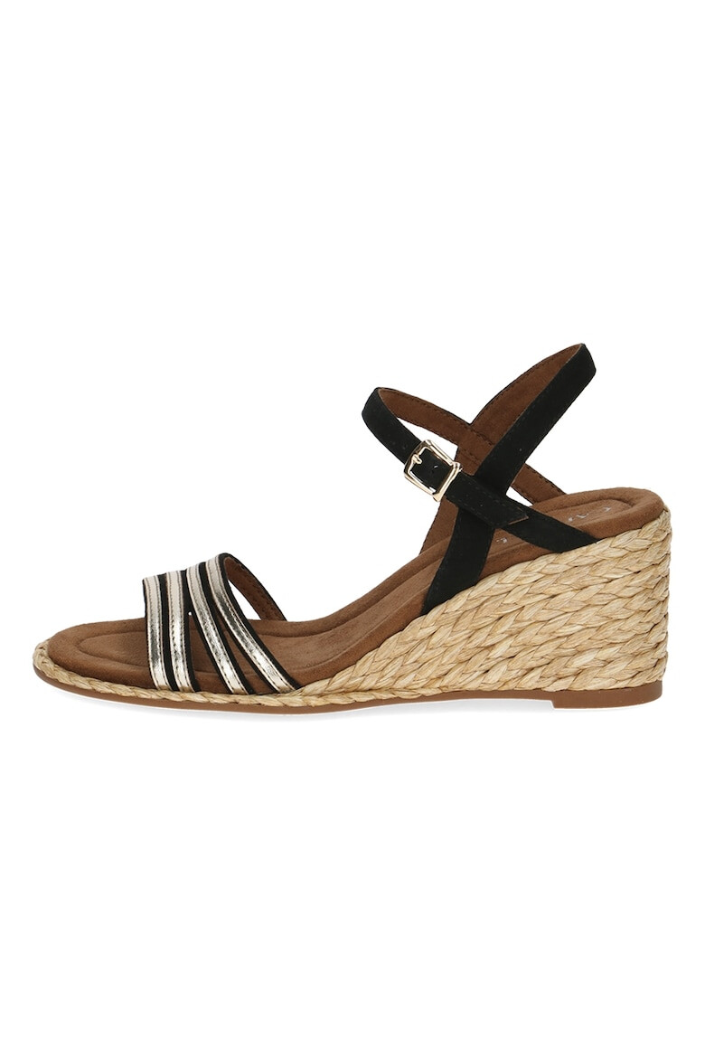 Caprice Espadrile cu talpa wedge si catarame - Pled.ro