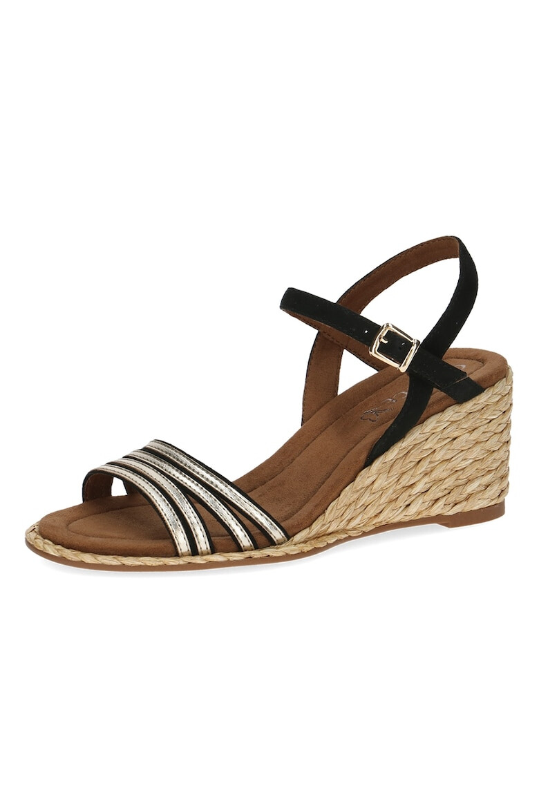 Caprice Espadrile cu talpa wedge si catarame - Pled.ro