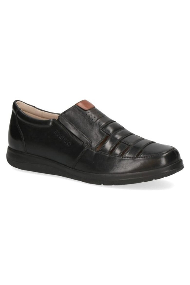 Caprice Pantofi negri slip-on pentru bărbați cu găuri 14501-42-019 07368 - Pled.ro