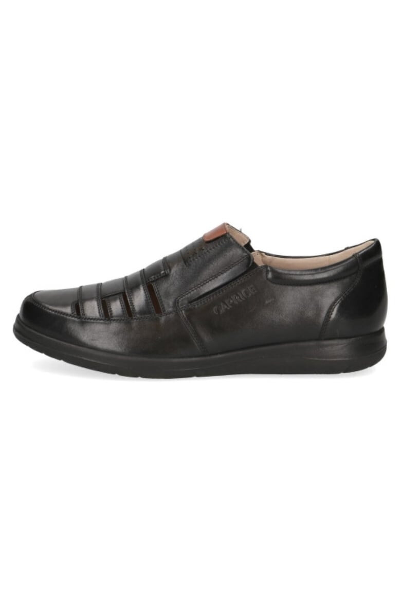 Caprice Pantofi negri slip-on pentru bărbați cu găuri 14501-42-019 07368 - Pled.ro