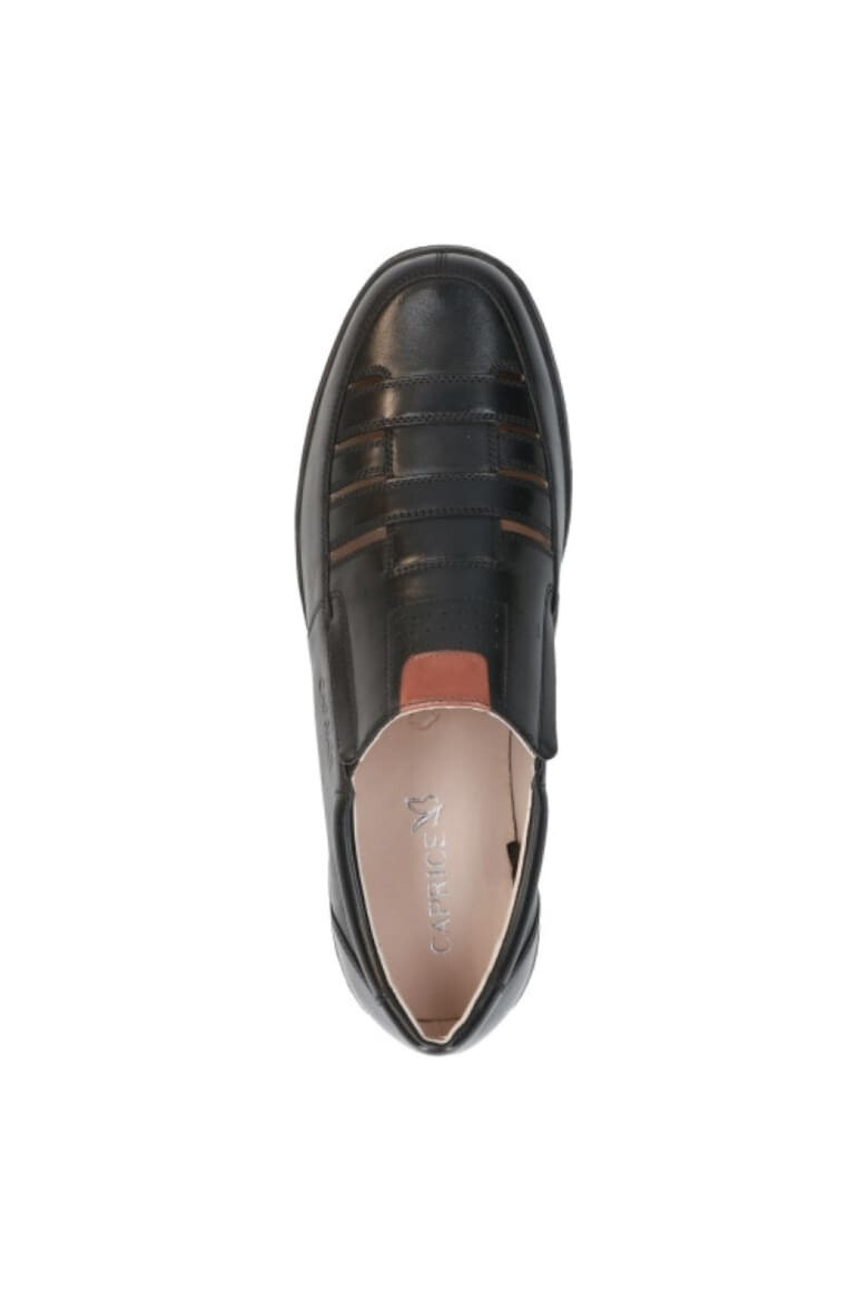 Caprice Pantofi negri slip-on pentru bărbați cu găuri 14501-42-019 07368 - Pled.ro