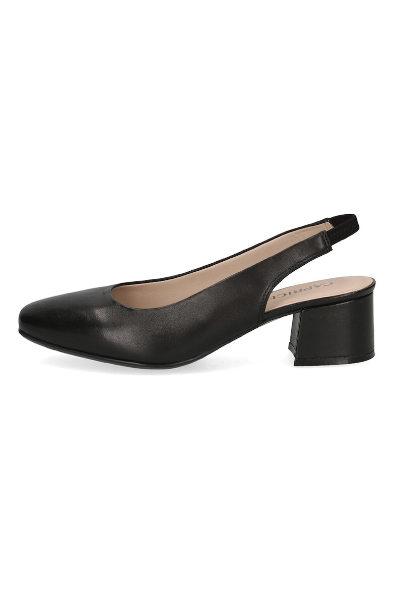 Caprice Pantofi slingback din piele cu toc masiv - Pled.ro