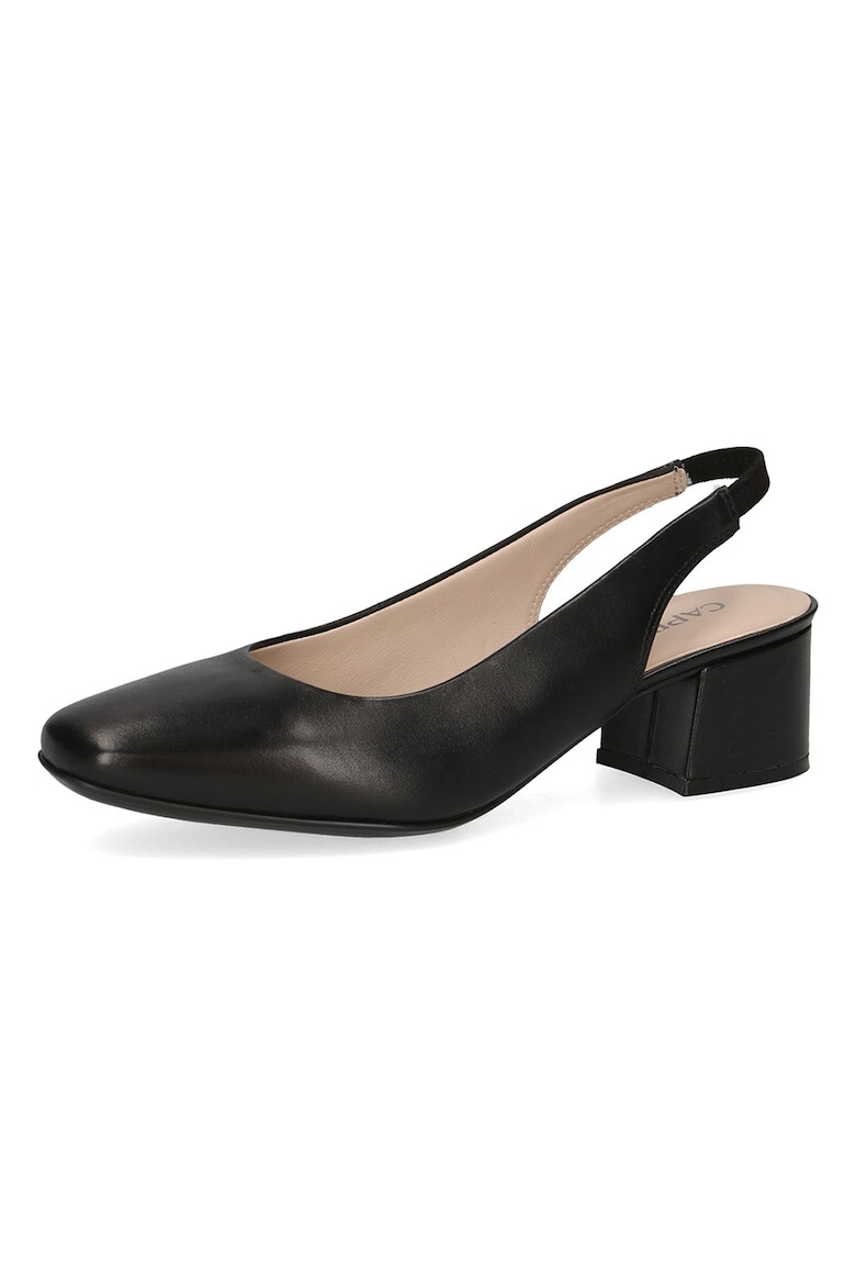 Caprice Pantofi slingback din piele cu toc masiv - Pled.ro