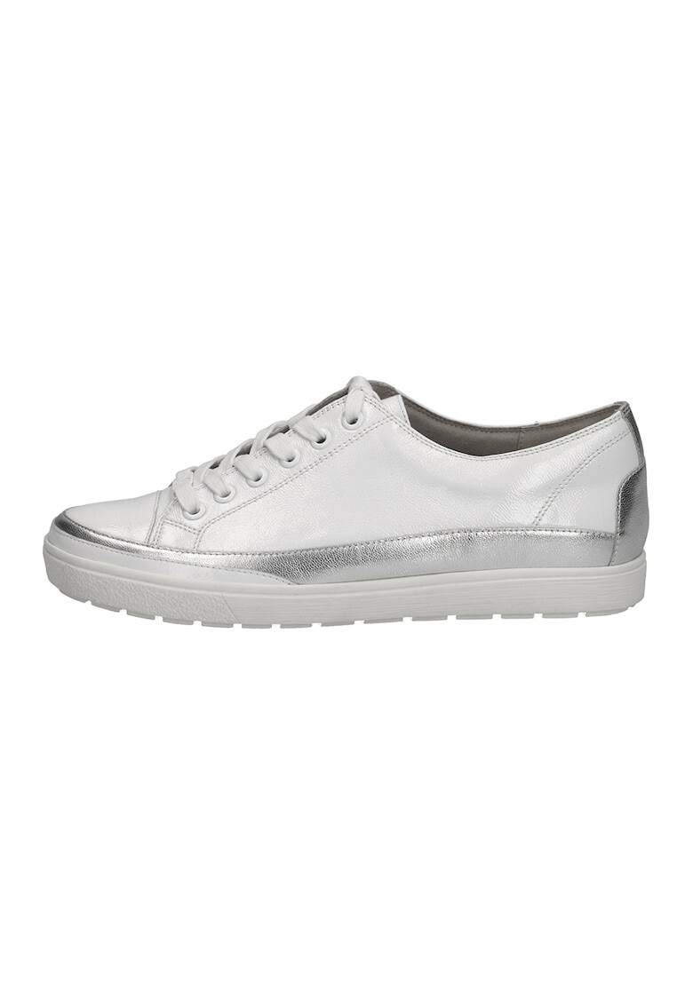 Caprice Pantofi sport low-top de piele cu garnituri metalizate - Pled.ro