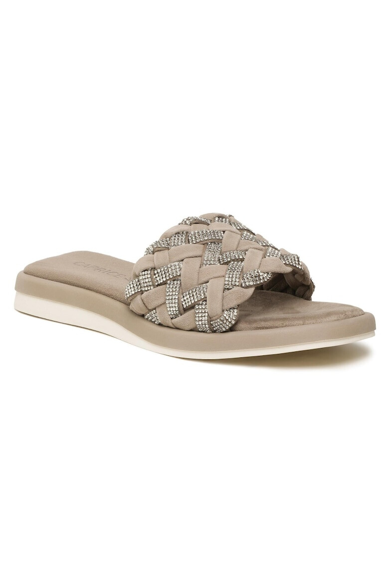 Caprice Papuci flip-flop dama 302040230 Piele naturala Verde - Pled.ro