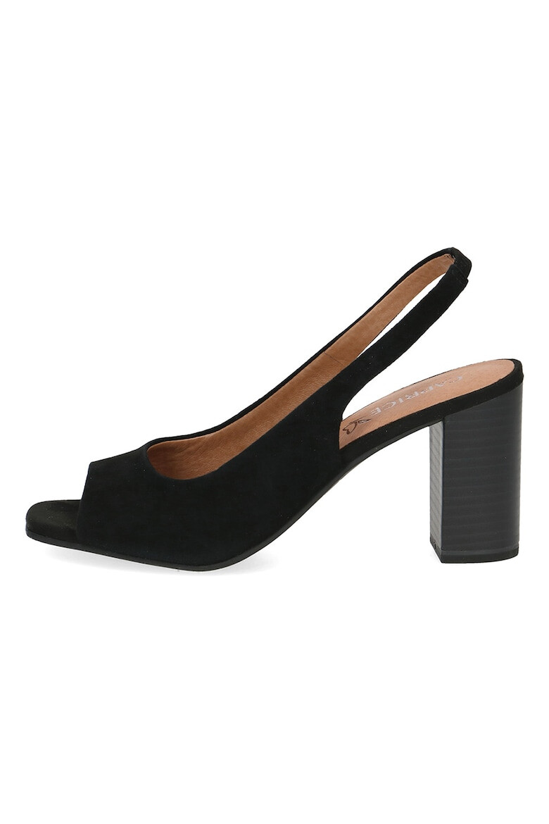 Caprice Sandale slingback de piele intoarsa - Pled.ro