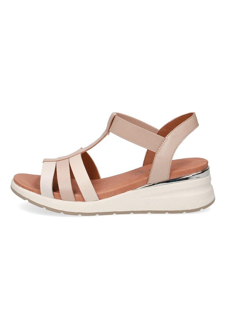 Caprice Sandale wedge de piele - Pled.ro