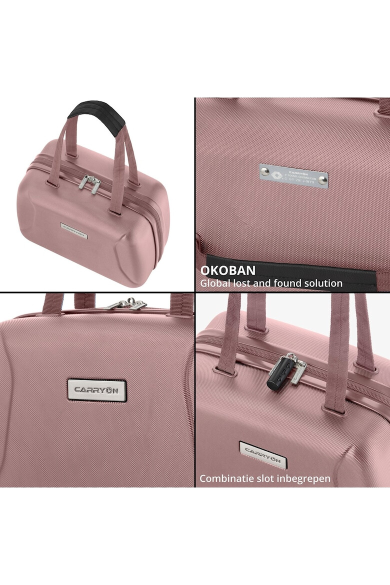 CarryOn Geanta de cosmetice Skyhopper OKOBAN Policarbonat Rose - Pled.ro