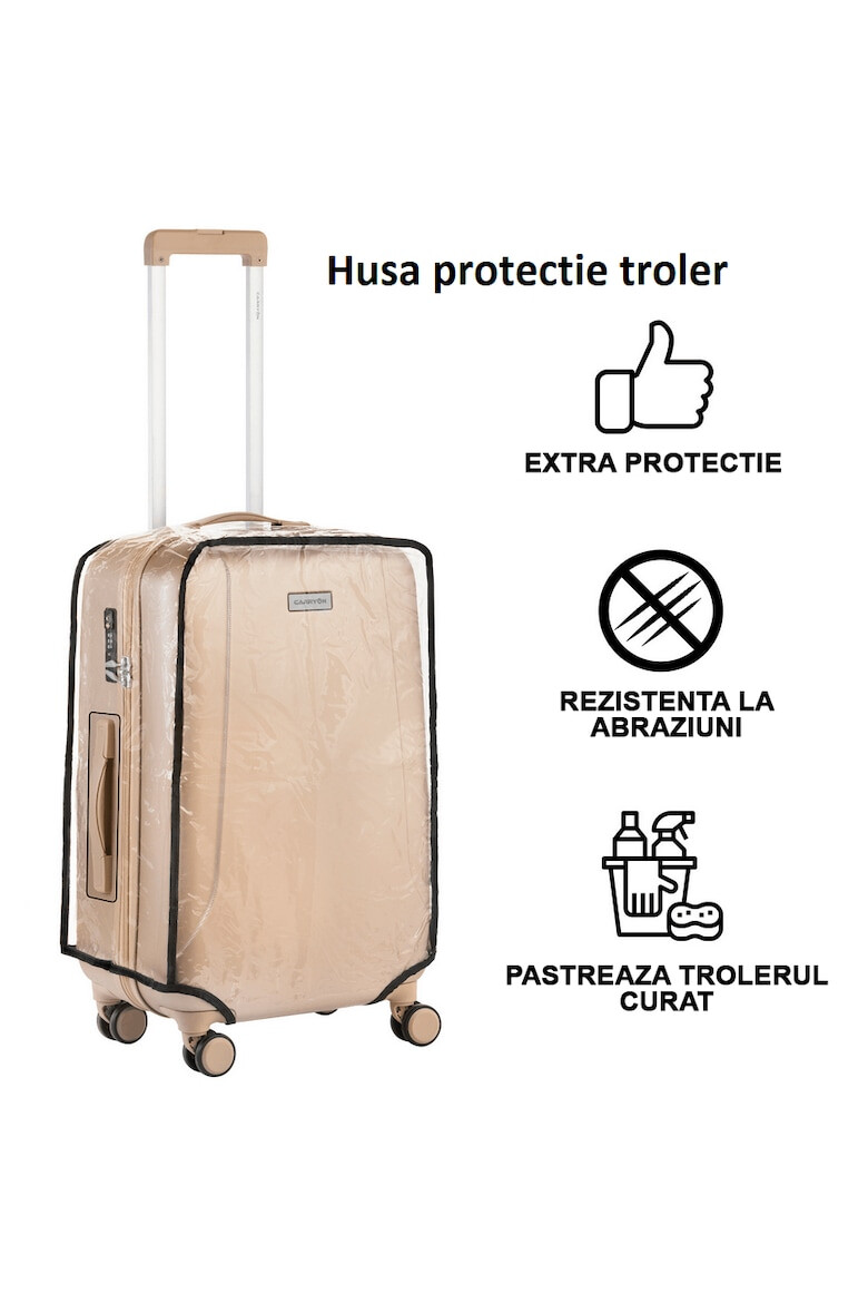 CarryOn Husa troler 505010 marime M 70 x 45 cm Transparent - Pled.ro