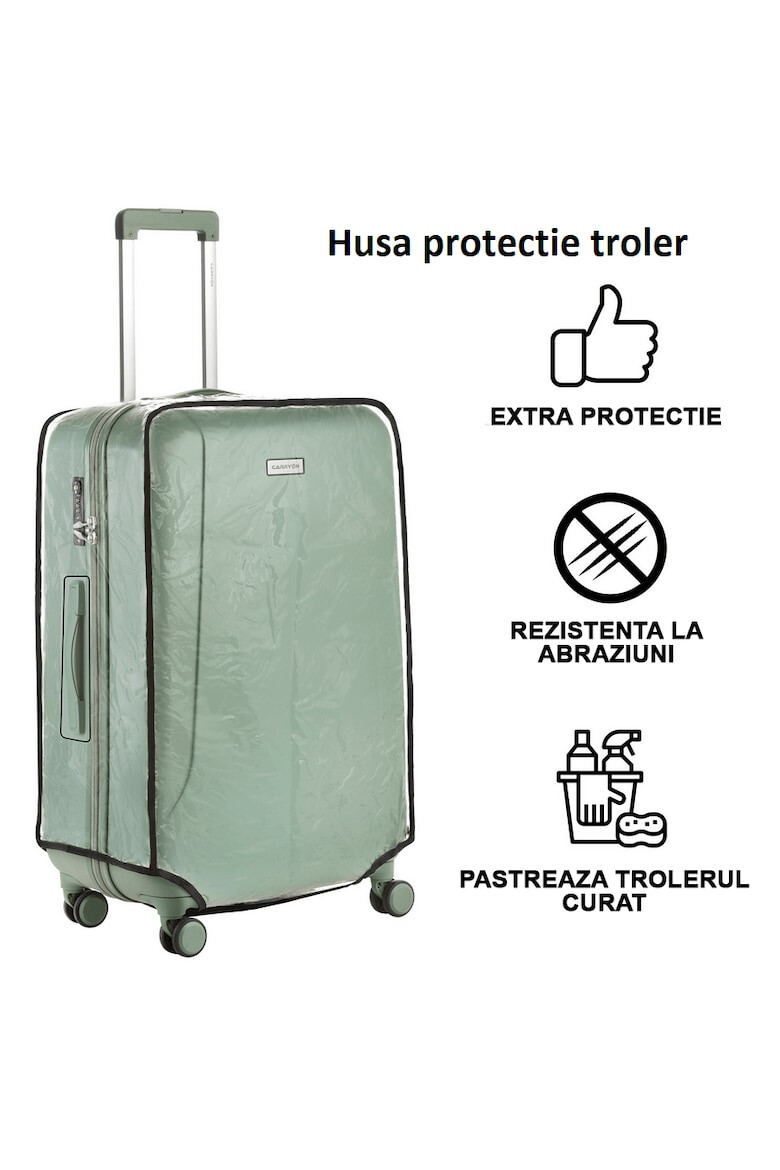 CarryOn Husa troler 505011 marime L 78 x 51 cm Transparent - Pled.ro