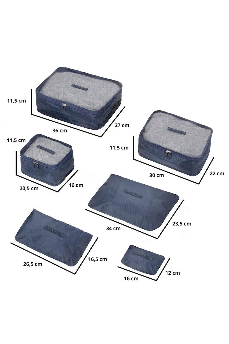 CarryOn Organizator Bagaj Poliester 505005 6 piese Bleumarin - Pled.ro