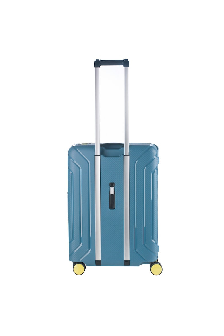 CarryOn Set Troler STEWARD Polipropilena Cifru TSA inchidere cu clapeta 2 Piese M+L Albastru - Pled.ro