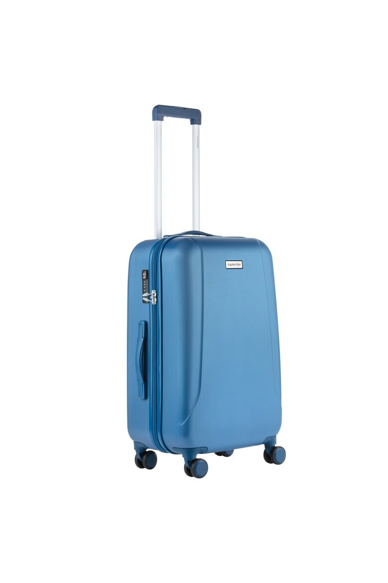 CarryOn Set Trolere Policarbonat/ABS 4 Roti Duble OKOBAN cifru TSA SKYHOPPER 3 Piese Albastru - Pled.ro