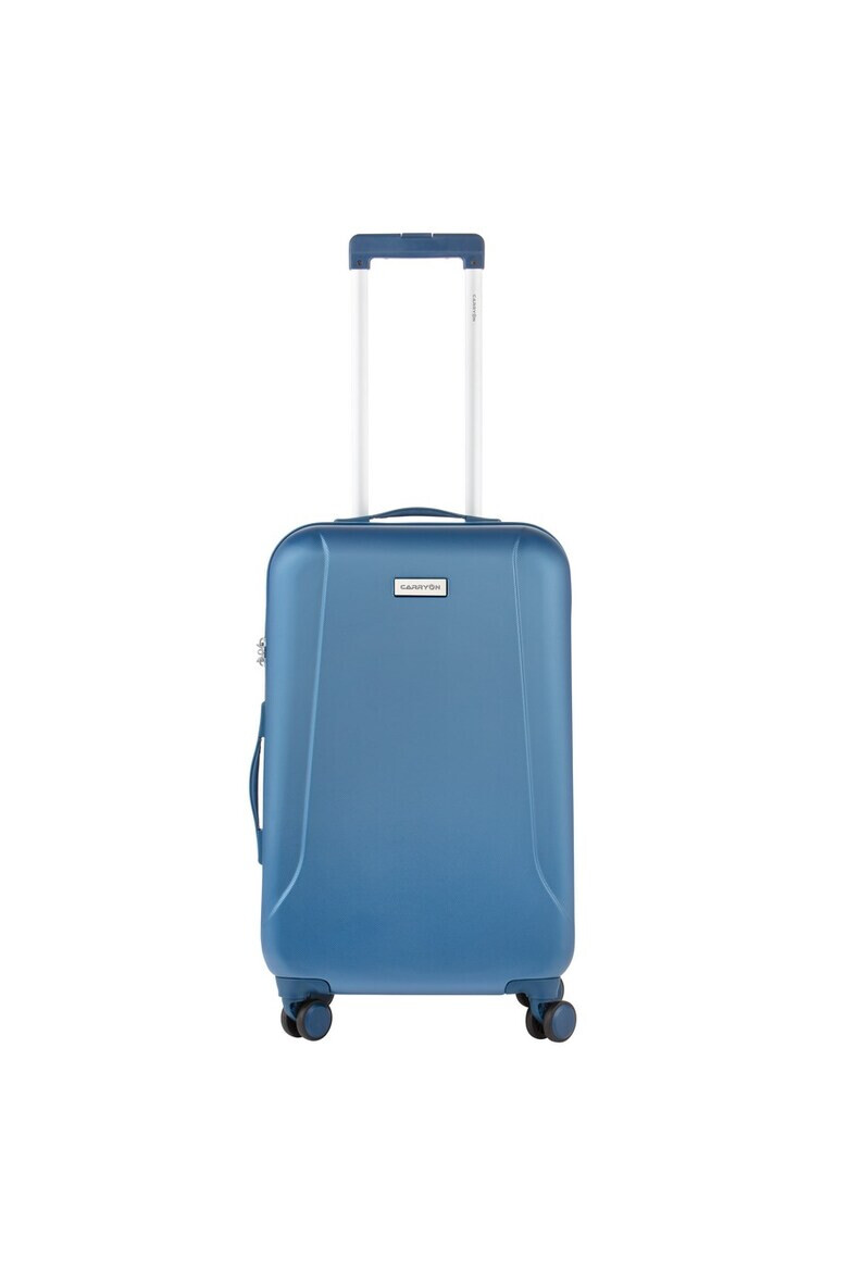 CarryOn Set Trolere Policarbonat/ABS 4 Roti Duble OKOBAN cifru TSA SKYHOPPER 3 Piese Albastru - Pled.ro