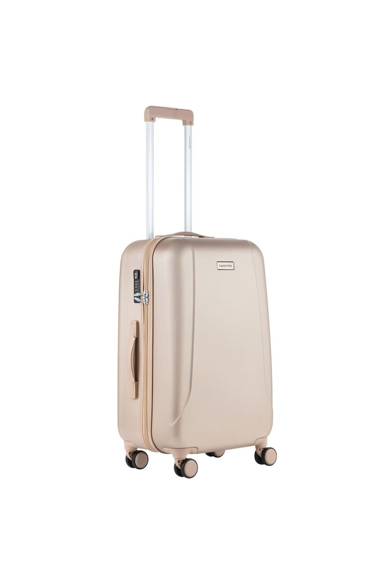 CarryOn Set Trolere Policarbonat/ABS 4 Roti Duble OKOBAN cifru TSA SKYHOPPER 3 Piese Auriu - Pled.ro