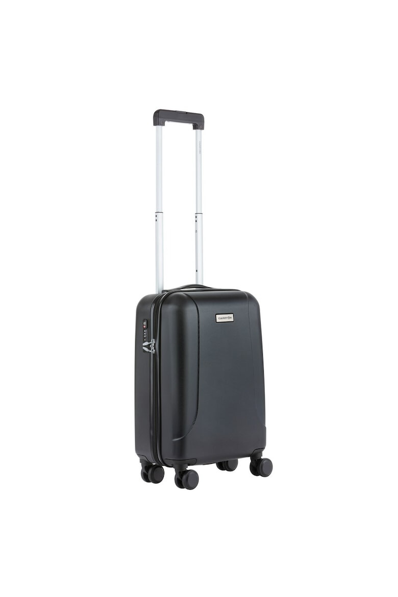 CarryOn Set Trolere Policarbonat/ABS 4 Roti Duble OKOBAN cifru TSA SKYHOPPER 3 Piese Negru - Pled.ro