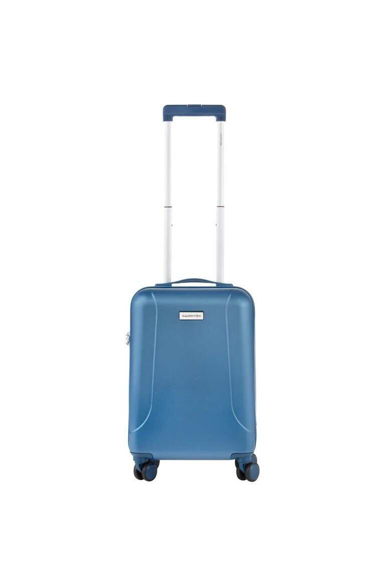 CarryOn Troler Cabina Policarbonat/ABS 4 Roti Duble OKOBAN cifru TSA SKYHOPPER 55 cm Albastru - Pled.ro