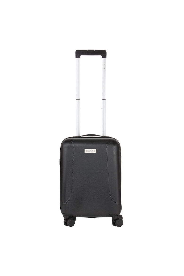 CarryOn Troler Cabina Policarbonat/ABS 4 Roti Duble OKOBAN cifru TSA SKYHOPPER 55 cm Negru - Pled.ro