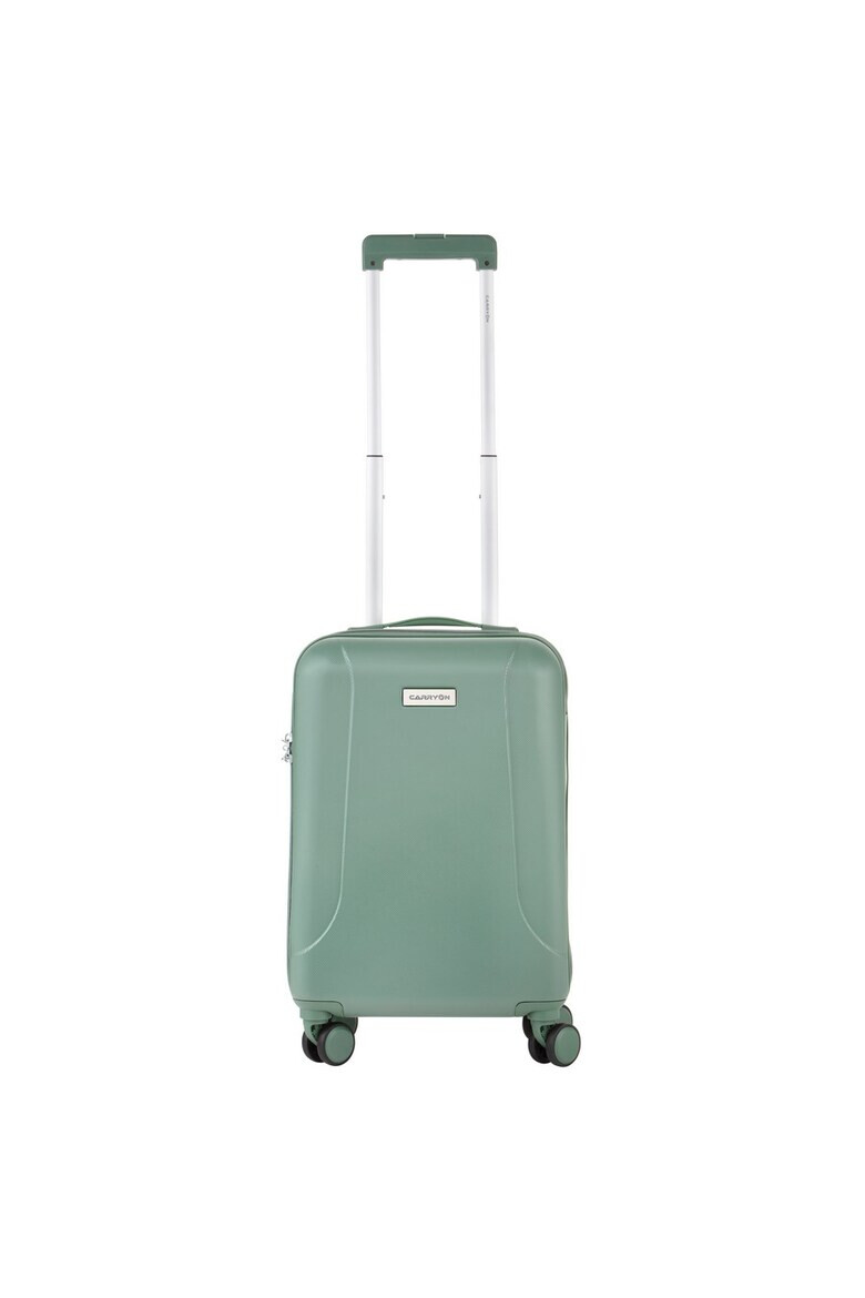 CarryOn Troler Cabina Policarbonat/ABS 4 Roti Duble OKOBAN cifru TSA SKYHOPPER 55 cm Verde - Pled.ro