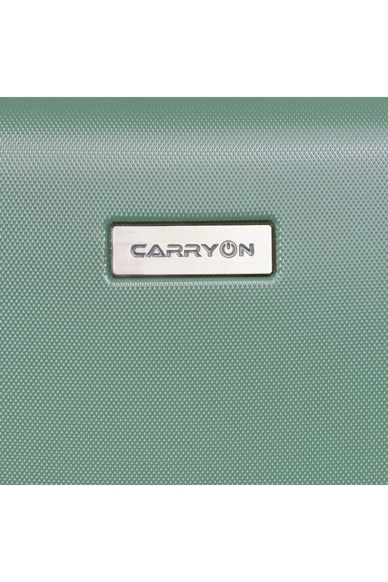 CarryOn Troler Cabina Policarbonat/ABS 4 Roti Duble OKOBAN cifru TSA SKYHOPPER 55 cm Verde - Pled.ro