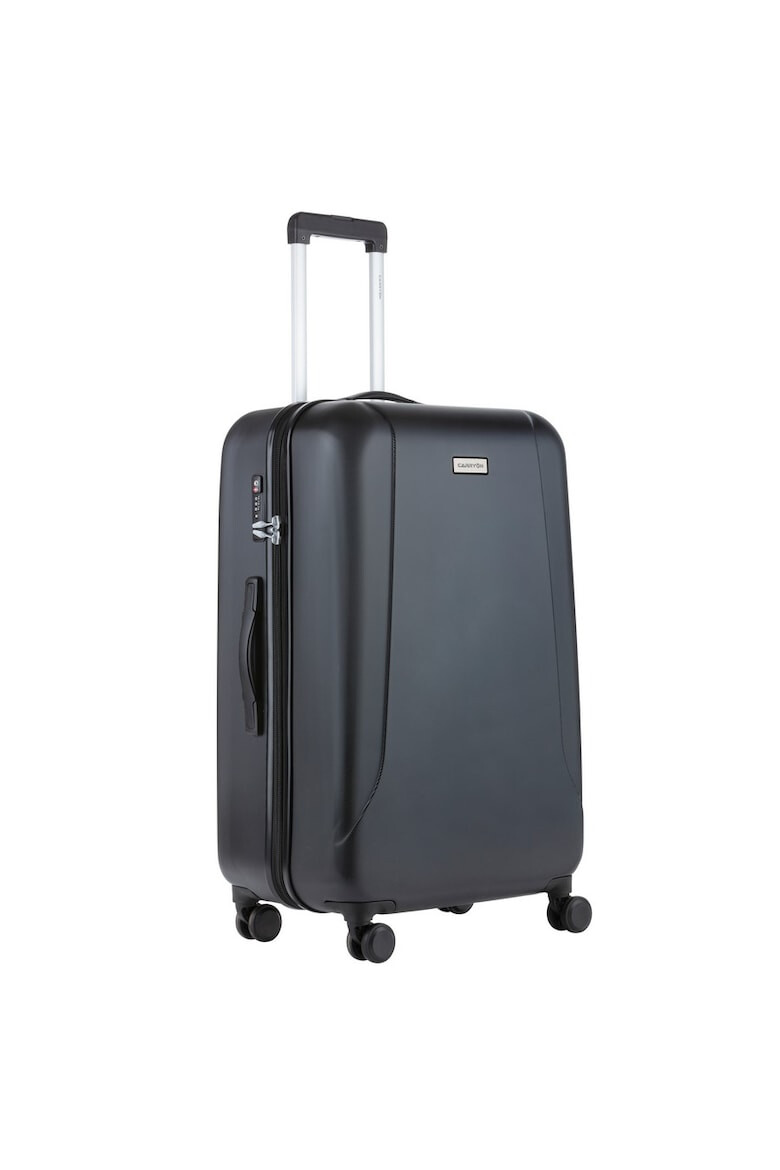 CarryOn Troler Mare Policarbonat/ABS 4 Roti Duble OKOBAN cifru TSA SKYHOPPER 78.5 cm Negru - Pled.ro