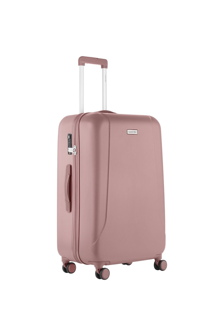 CarryOn Troler Mare Policarbonat/ABS 4 Roti Duble OKOBAN cifru TSA SKYHOPPER 78.5 cm Rose - Pled.ro