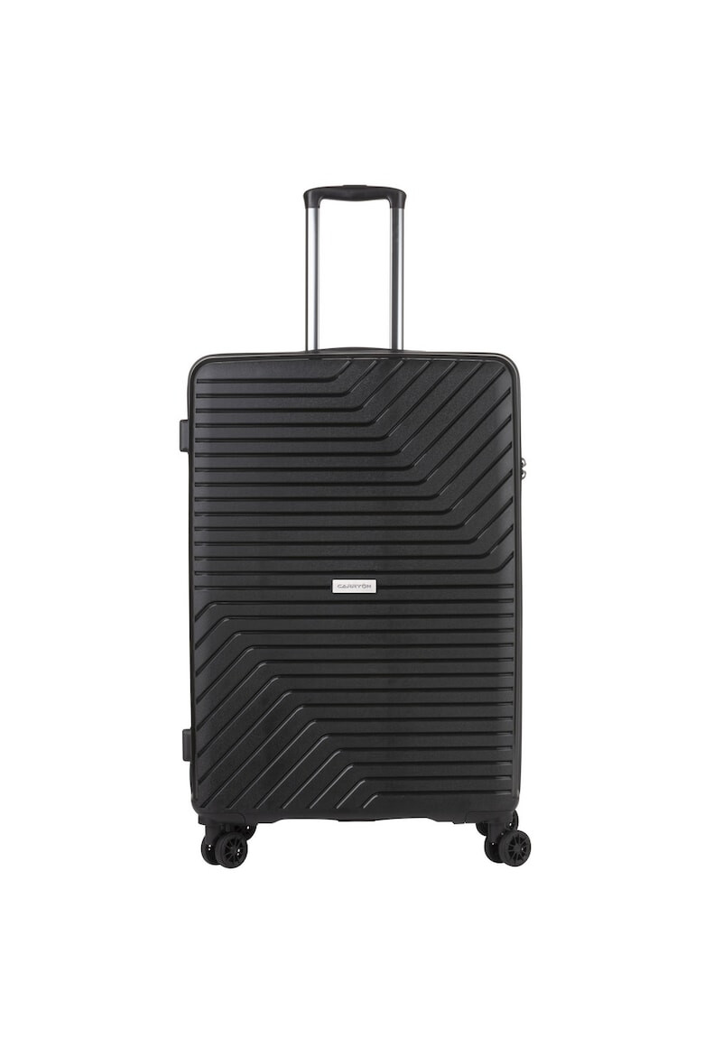 CarryOn Troler Mare Polipropilena Cifru TSA Cod Unic Okoban TRANSPORT 78.5 cm Negru - Pled.ro