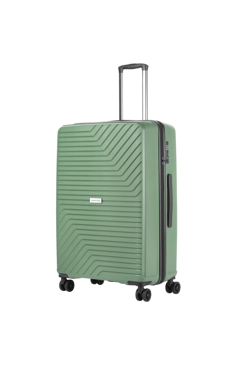 CarryOn Troler Mare Polipropilena Cifru TSA Cod Unic Okoban TRANSPORT 78.5 cm Verde - Pled.ro