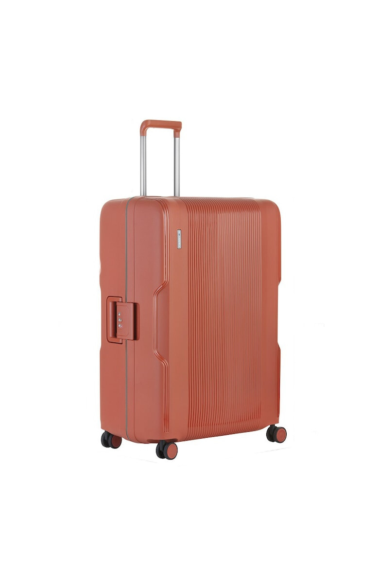 CarryOn Troler Mare Polipropilena Inchidere cu clapeta Cifru TSA Cod Okoban Protector 502470 - 77 cm Caramiziu - Pled.ro