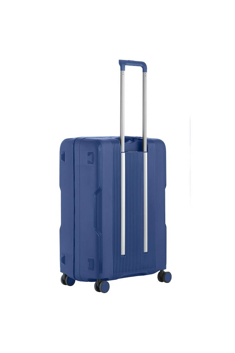 CarryOn Troler Mediu Polipropilena Inchidere cu clapeta Cifru TSA Cod Okoban Protector 502465 - 66 cm Albastru - Pled.ro