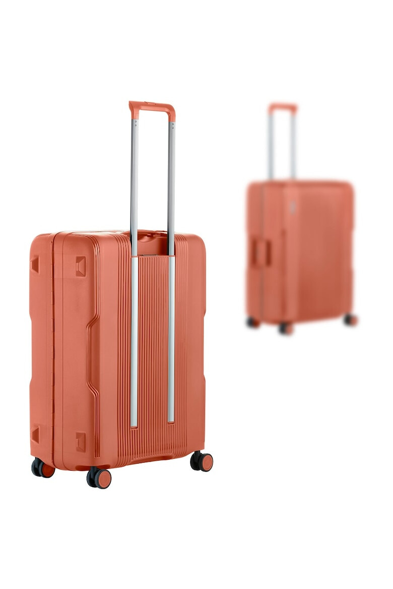 CarryOn Troler Mediu Polipropilena Inchidere cu clapeta Cifru TSA Cod Okoban Protector 502470 - 66 cm Caramiziu - Pled.ro