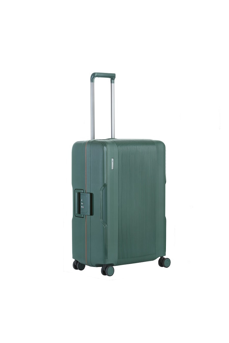 CarryOn Troler Mediu Polipropilena Inchidere cu clapeta Cifru TSA Cod Okoban Protector 502476 - 66 cm Verde - Pled.ro