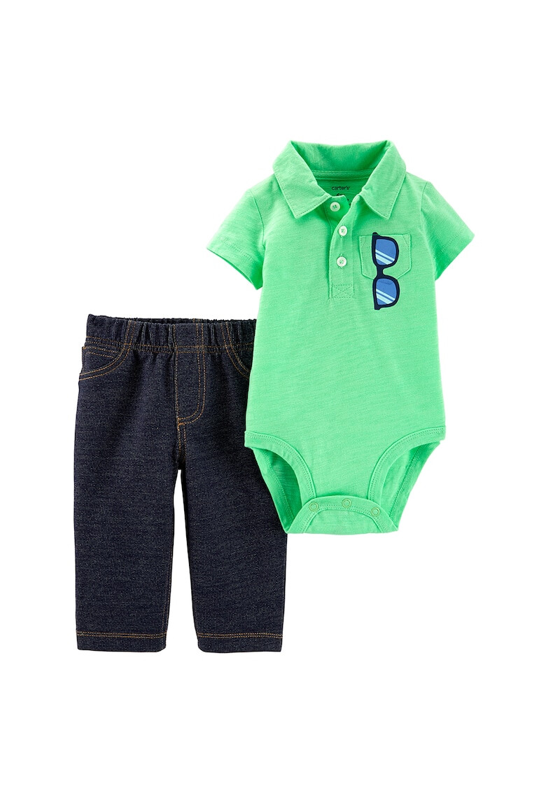 Carter's Set de body polo si pantaloni - Pled.ro