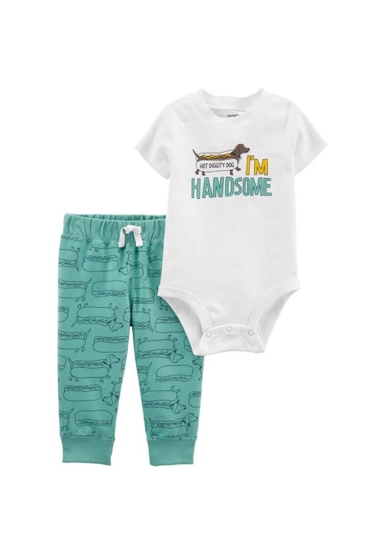 Carter's Set de body si pantaloni cu imprimeu grafic - Pled.ro