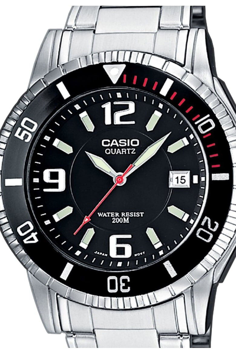 Casio Ceas argintiu cu negru Collector - Pled.ro