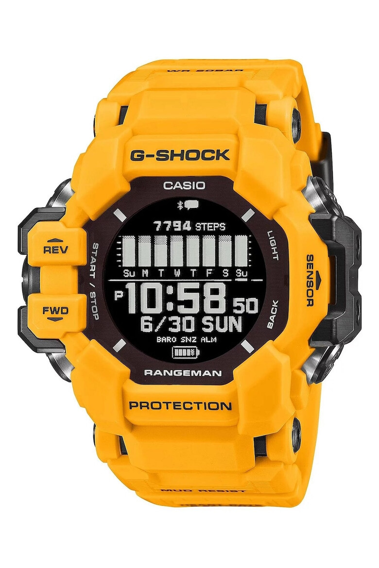 Casio Ceas barbatesc G-SHOCK Cauciuc/Plastic Galben/Negru - Pled.ro