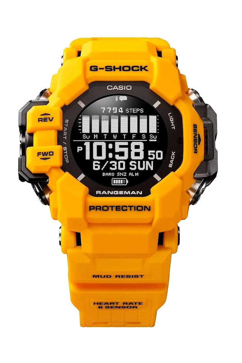 Casio Ceas barbatesc G-SHOCK Cauciuc/Plastic Galben/Negru - Pled.ro