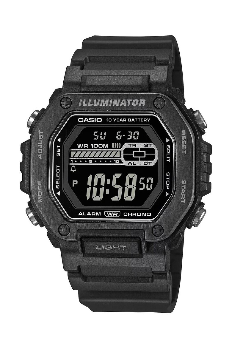 Casio Ceas barbatesc Timeless Collection LED dual time negru mecanism quartz japonez - Pled.ro