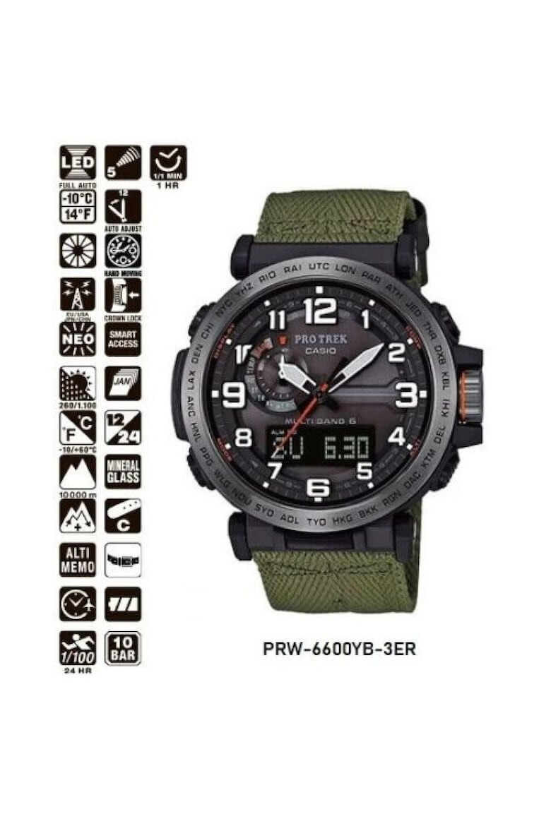 Casio Ceas Barbati Pro Trek Tough Solar PRW-6600YB-3ER - Pled.ro